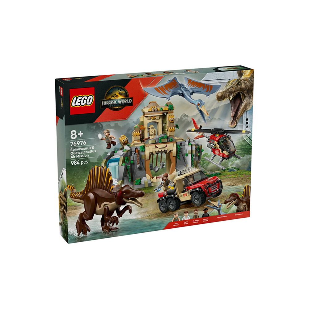Lego 76976 984 Parça Jurassic World Spinosaurus ve Quetzalcoatlus