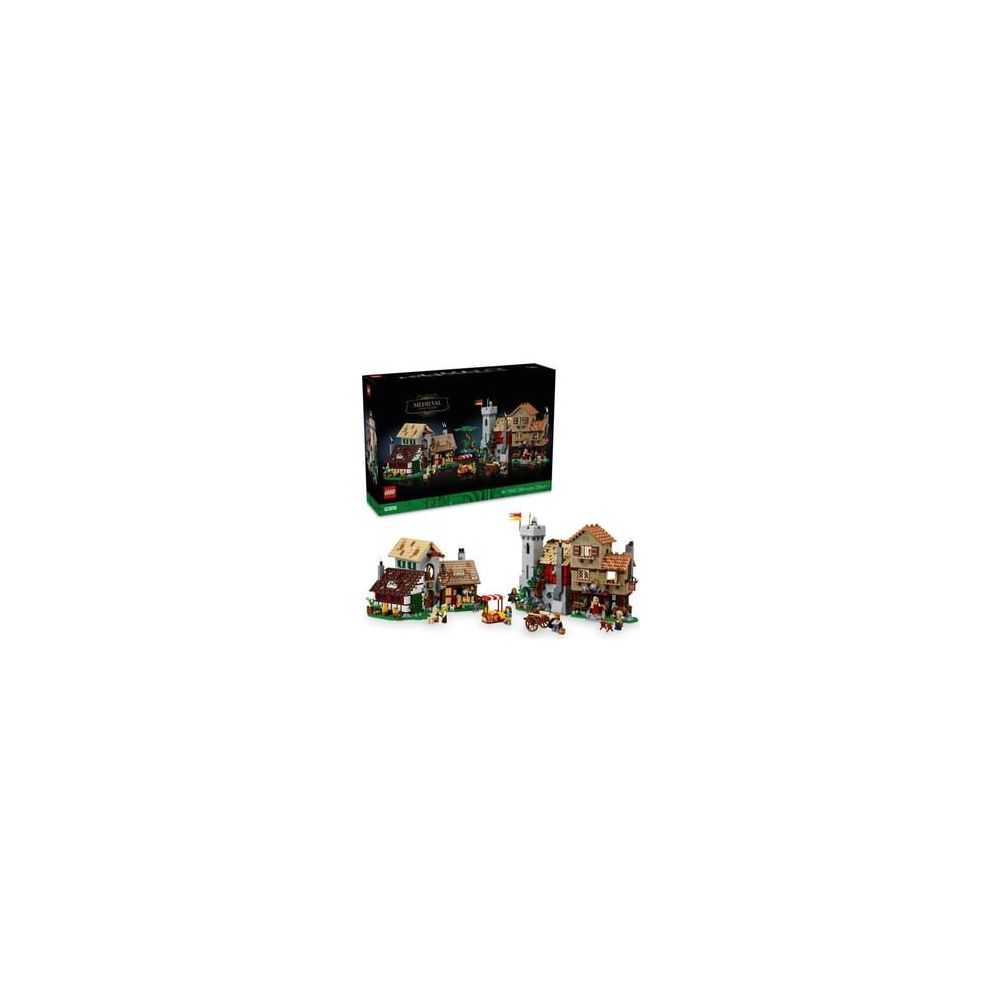 Lego Icons 10332 Medieval Town Square 3304 Parça Renkli Oyun Seti