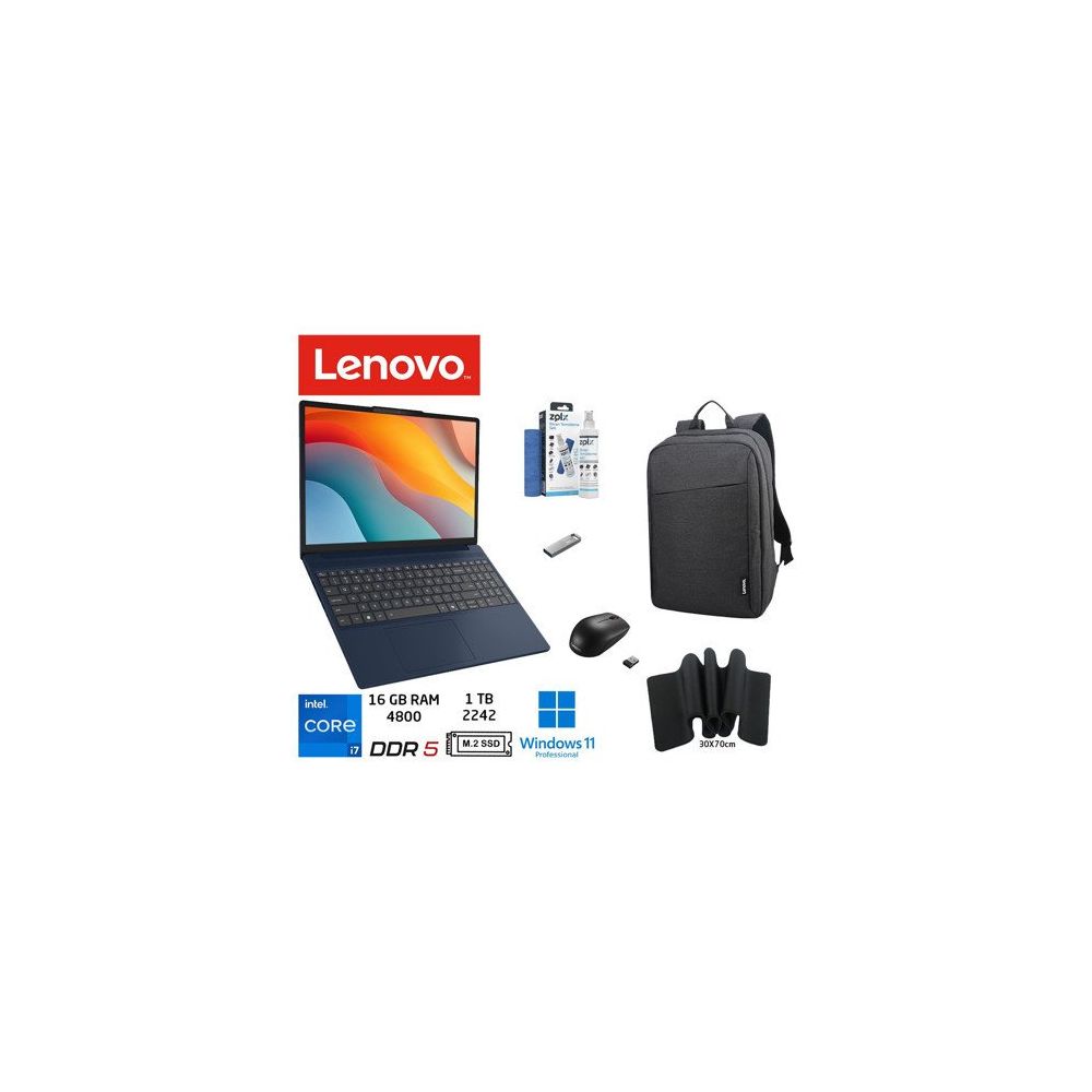 Lenovo IdeaPad Slim 3 15IRH10 83K10060TR i7-13620H 16GB RAM 1TB SSD Windows 11 Pro 15.3 inç Laptop - Notebook
