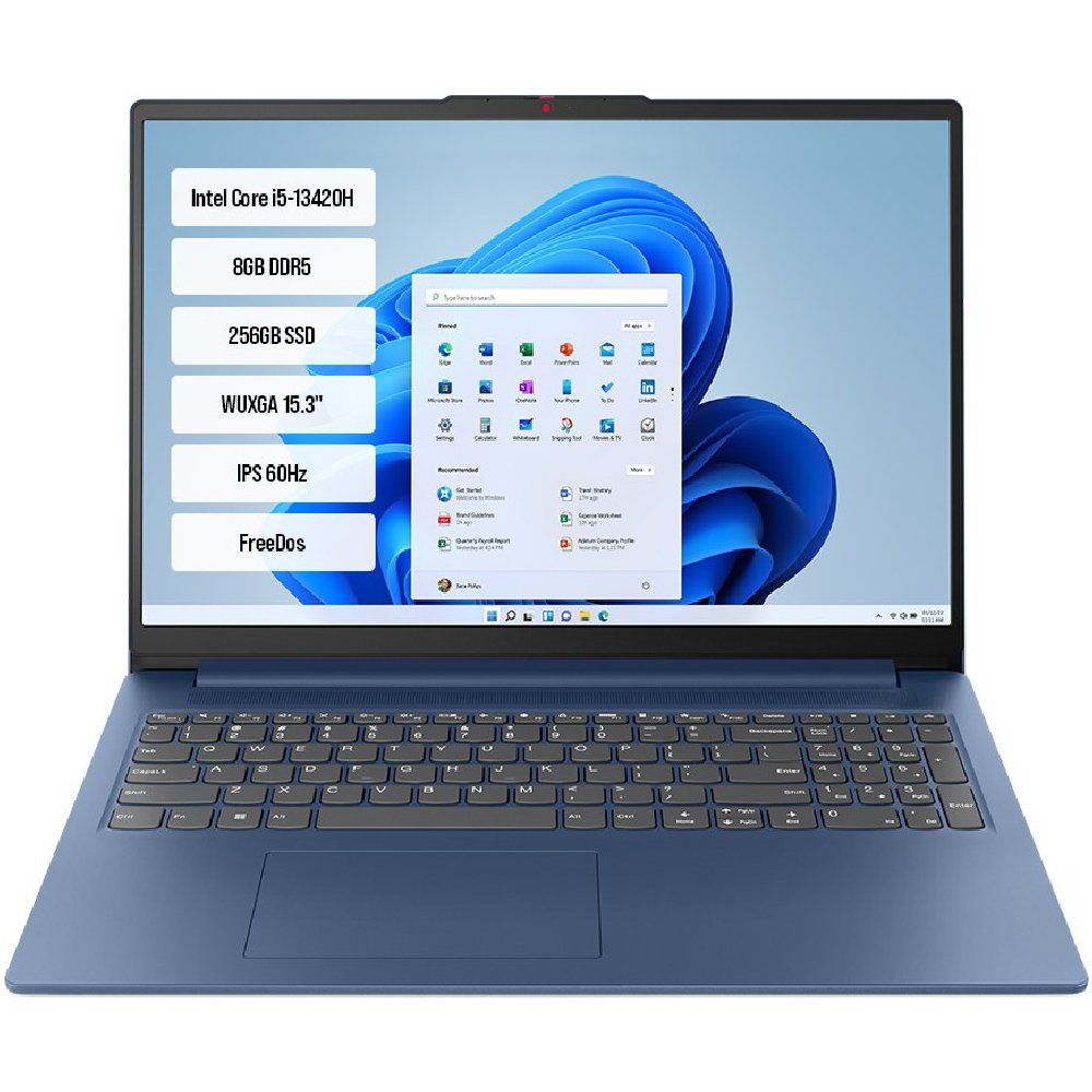 Lenovo IdeaPad Slim 3 15IRH10 83K10060TR i7-13620H 16GB RAM 512GB SSD Windows 11 Pro 15.3 inç Laptop - Notebook