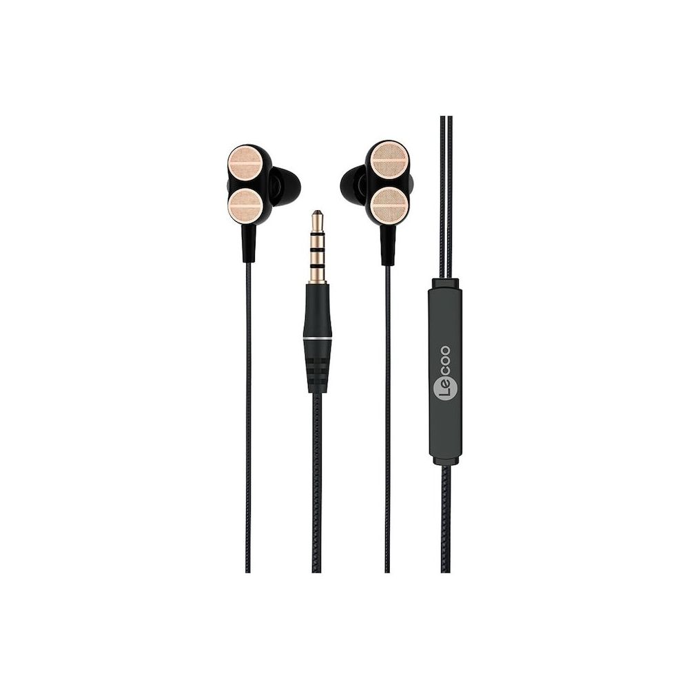 Lenovo Lecoo EH102 3.5 mm Jacklı Siyah Kablolu Kulak İçi Mikrofonlu Kulaklık