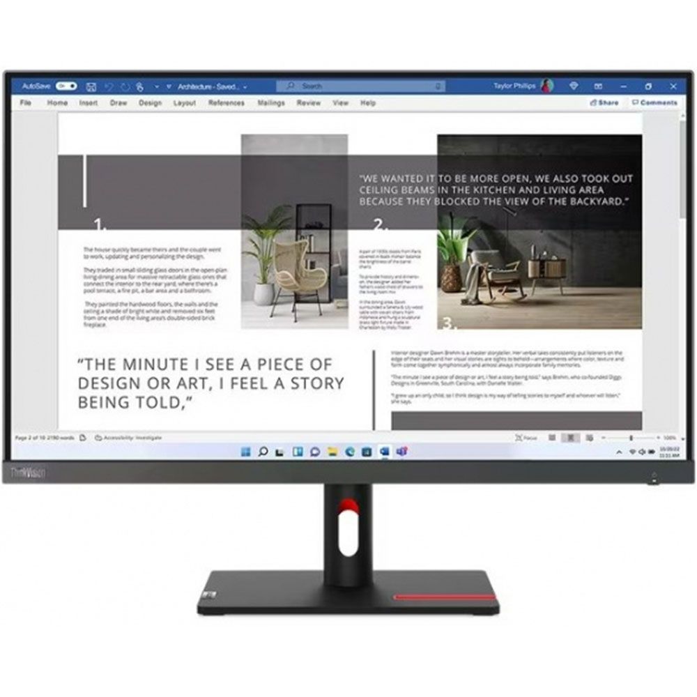 Lenovo ThinkVision S27i-30 63DFKAT4TK 27 inç 100Hz 4ms Monitör