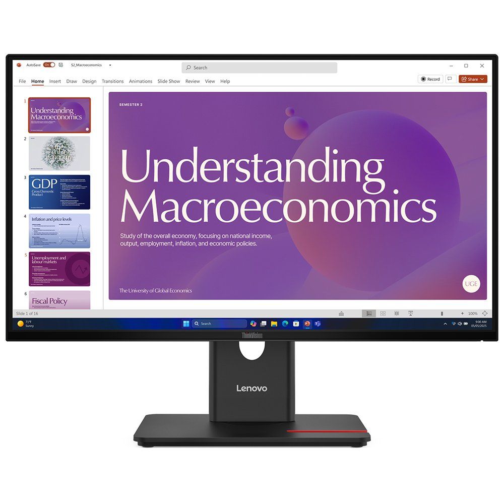 Lenovo ThinkVision T24d-40 64B9GAT1TK 23.8 inç 120Hz 4ms IPS Pivot Monitör