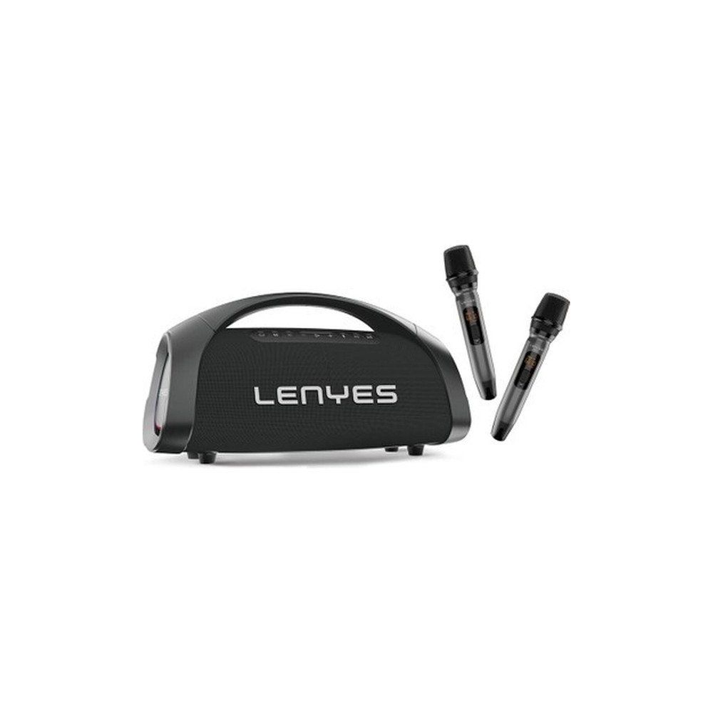 Lenyes S873 V5.3 Siyah Rgb Işıklı Taşınabilir Kumandalı&mikrofonlu Tws Bluetooth Speaker Hoparlör