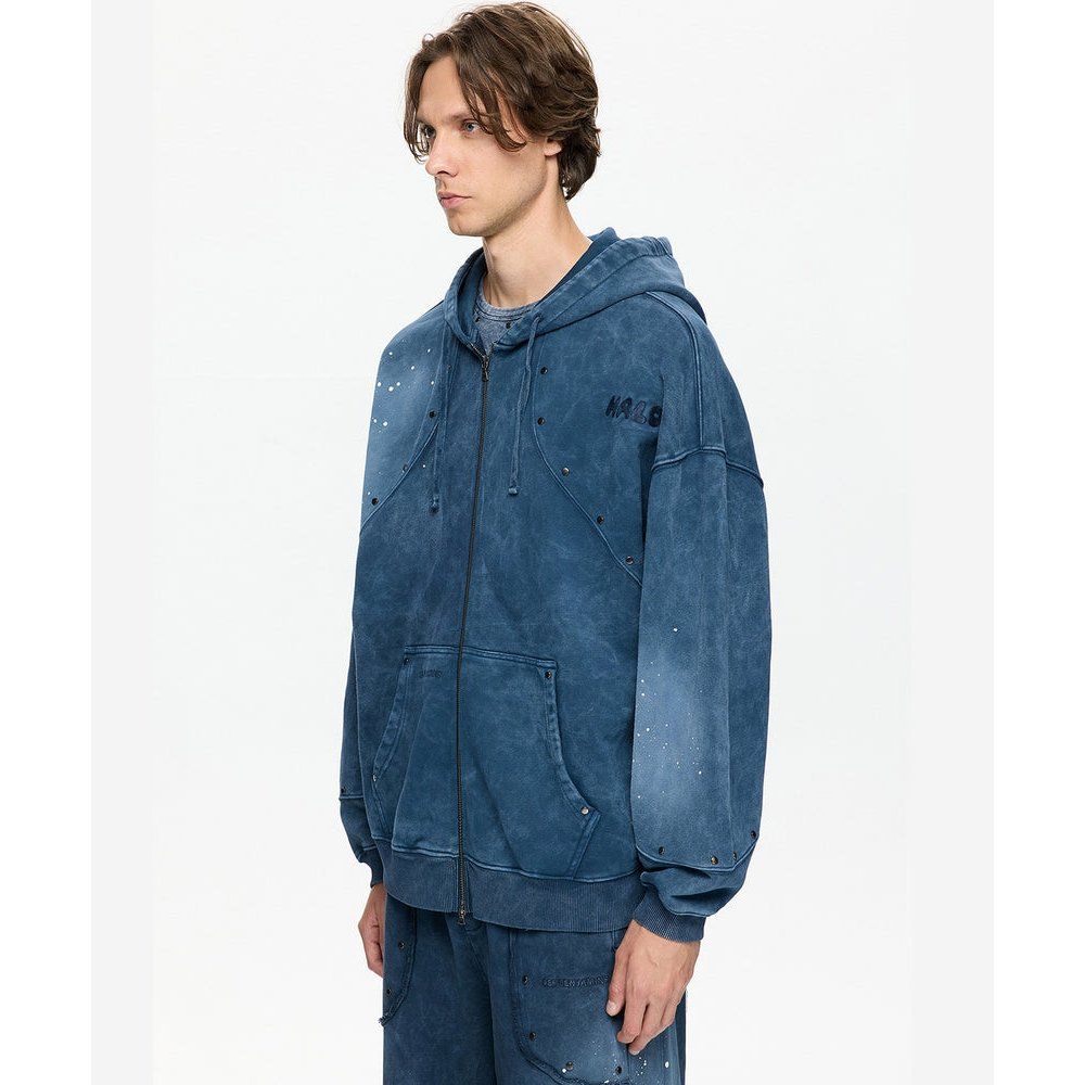 Les Benjamins LB25FWHLOMUZH-302-1064 Zip Hoodie 302 Lacivert Erkek