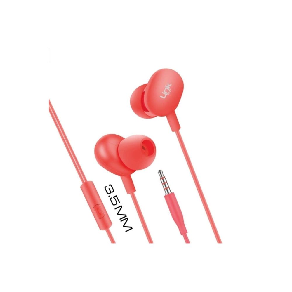 Link Tech H310 Kırmızı Kulak İçi Mikrofonlu Kulaklık