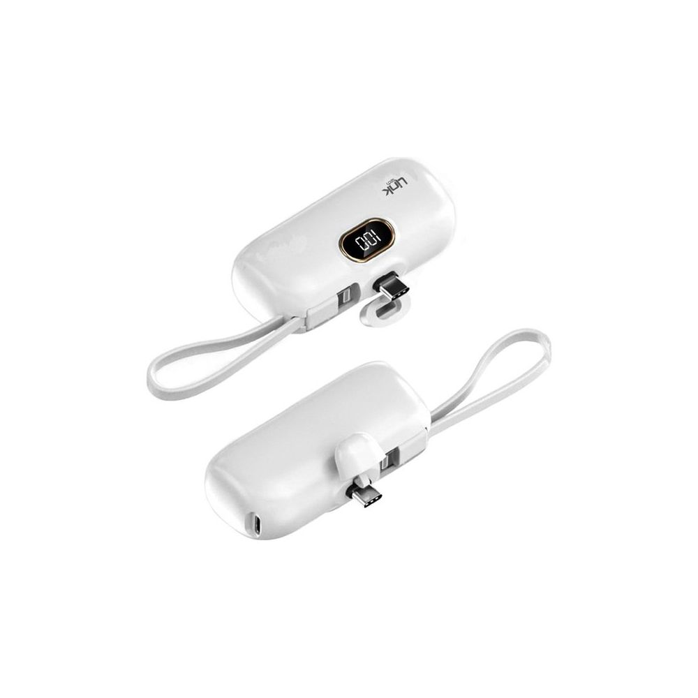Linktech EP52 Strong Eco Friendly Type-C Port 4800 mAh Lityum Polimer Beyaz Mini Powerbank