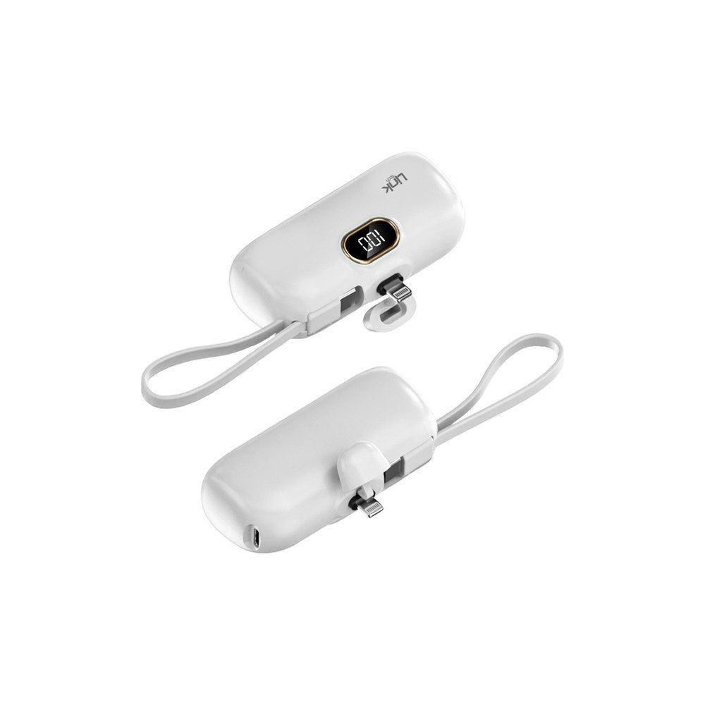 Linktech EP54 Strong Eco Friendly Lightning 4800 mAh Lityum Polimer Beyaz Mini Powerbank