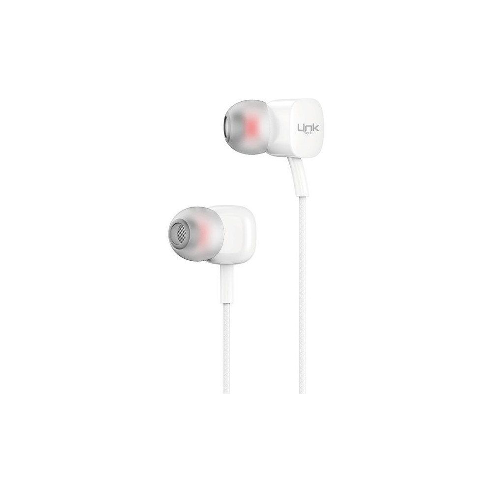 Linktech H15 Mikrofonlu Beyaz Kulak İçi Kablolu Kulaklık