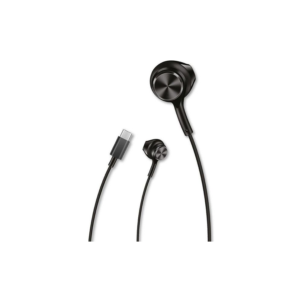 Linktech H75 Type C Stereo Kulak İçi Siyah Kablolu Kulaklık