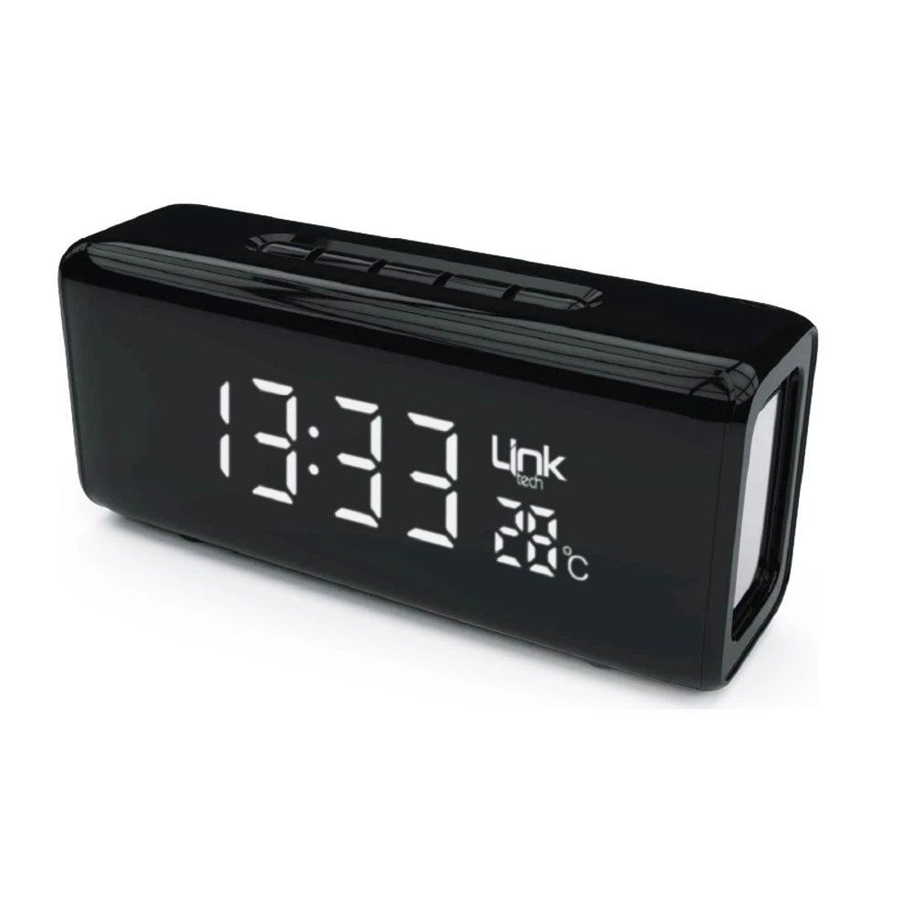 Linktech Q219 Saatli Siyah Bluetooth Hoparlör
