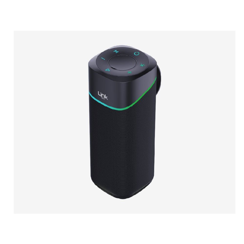 Linktech R125 Premium IPX4 Sertifikalı Işıklı Siyah Bluetooth Hoparlör