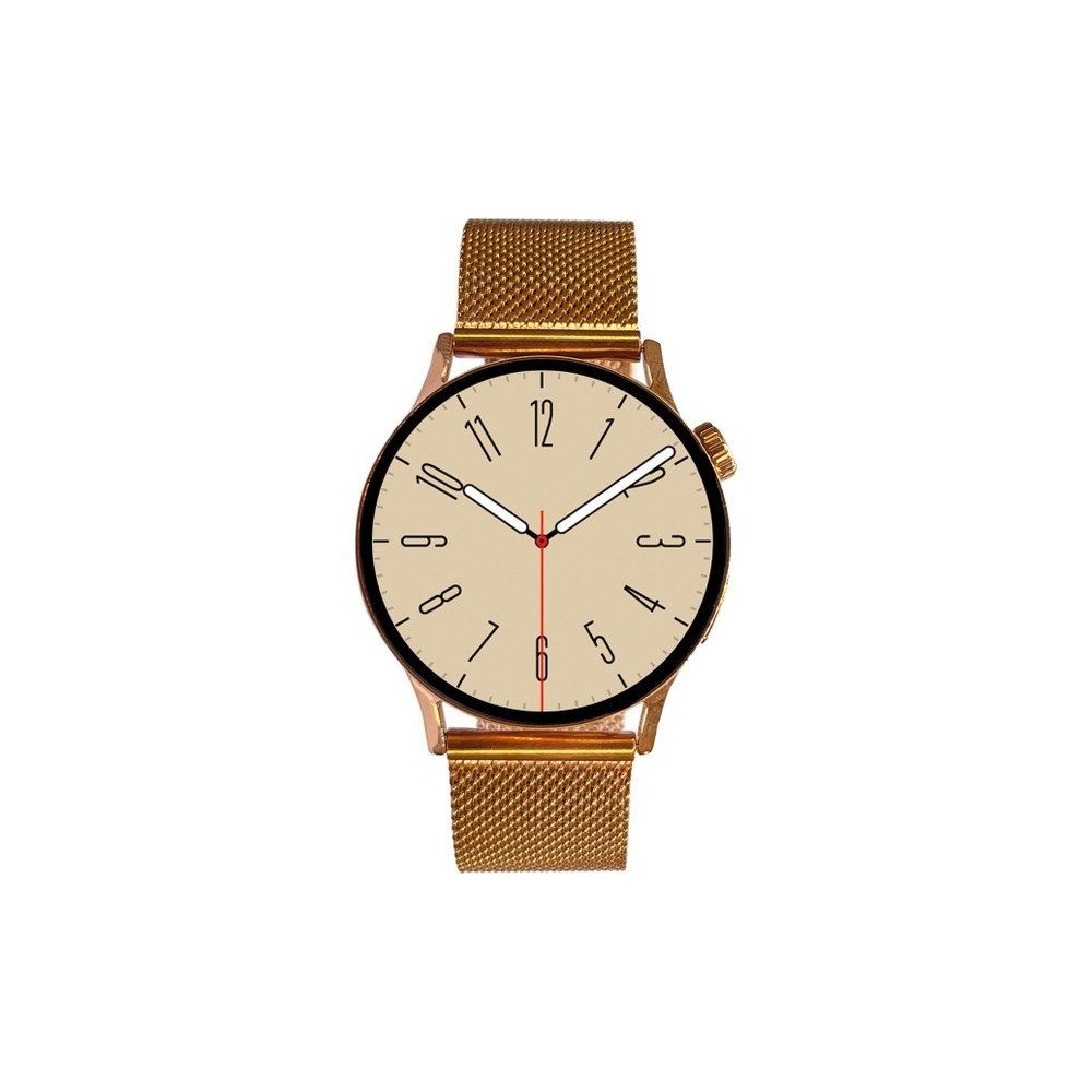 Logia Gt2 20 mm Metal Kordon Çinko Alaşım Kasa Altın Siyah Akıllı Saat