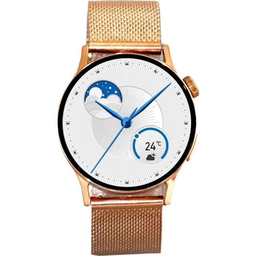 Logia Gt2 20 mm Metal Kordon Çinko Alaşım Kasa Rose Gold Akıllı Saat