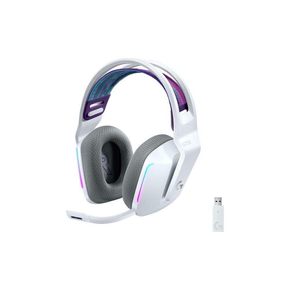 Logitech G-G733 Beyaz Kablosuz 7.1 Surround Ses Oyuncu Kulaklığı