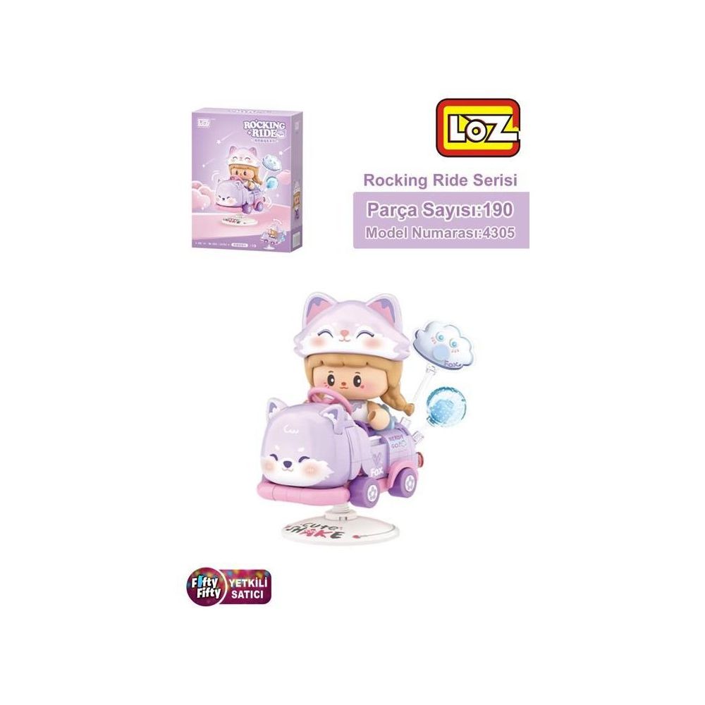 Loz FFLZ-4305 Creative Serisi Sallanan Mor Tilki Modeli 190 Parça