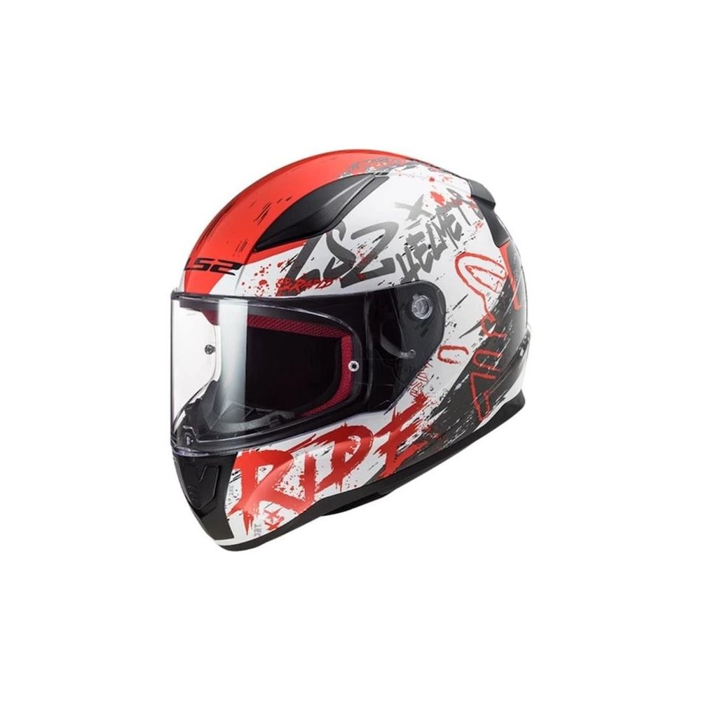 LS2 Rapid Naughty Mat Beyaz-Kırmızı Motosiklet Kaskı Fiyatları