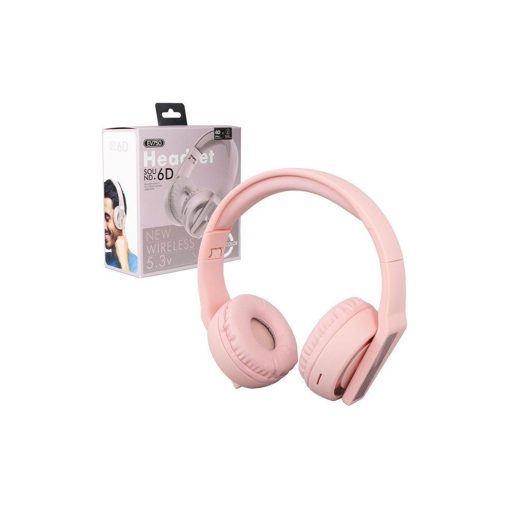 Magicvoice EV750 Pembe Bluetooth Kulaklık