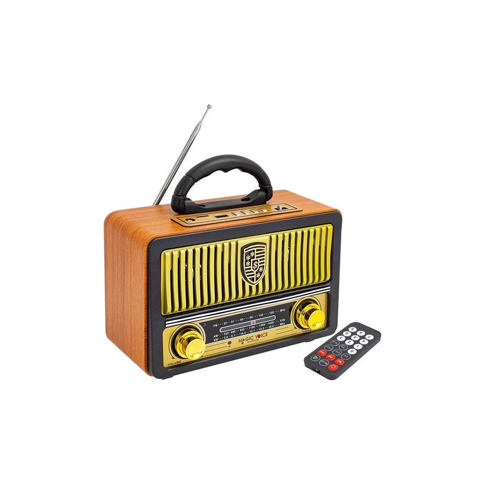 Magicvoice MV-112BT USB/SD/FM/Destekli Nostaljik Radyo Çok Renkli Bluetooth Hoparlör