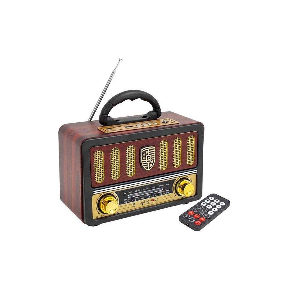 Magicvoice MV-114BT USB/SD/FM/Destekli Tek Hop LU Nostaljik Radyo Çok Renkli Bluetooth Hoparlör