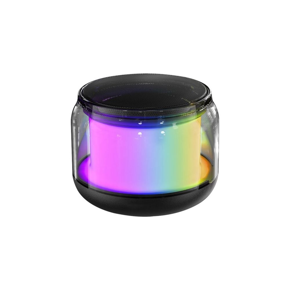 Magicvoice S-300 Siyah Şeffaf Camlı Renkli 5W Taşınabilir Bluetooth Hoparlör