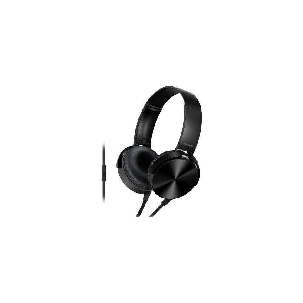 Maiz MDR-XB450AP Extra Bass Siyah Mikrofonlu Kulaklık