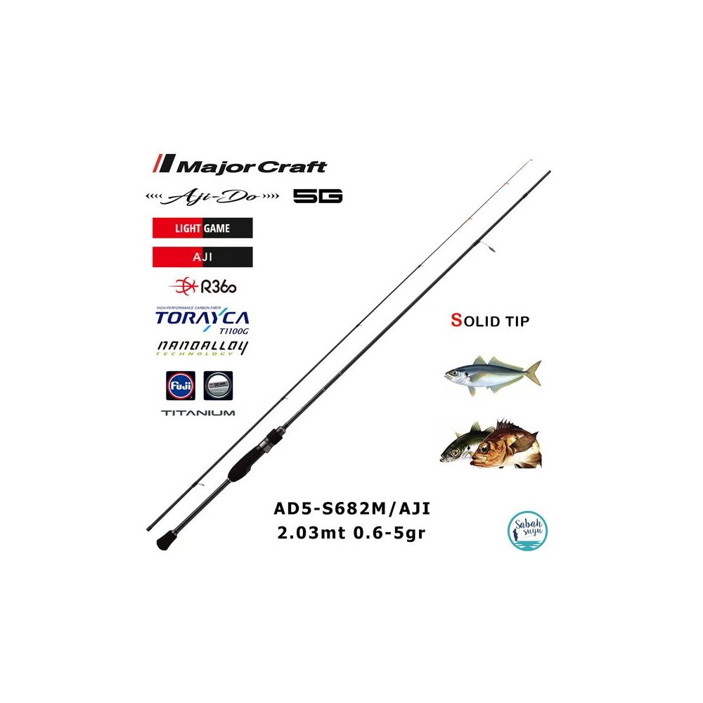 Major Craft AJI-DO AD5-S682M/AJI 203 cm 0.6-5 gr Lrf Kamış