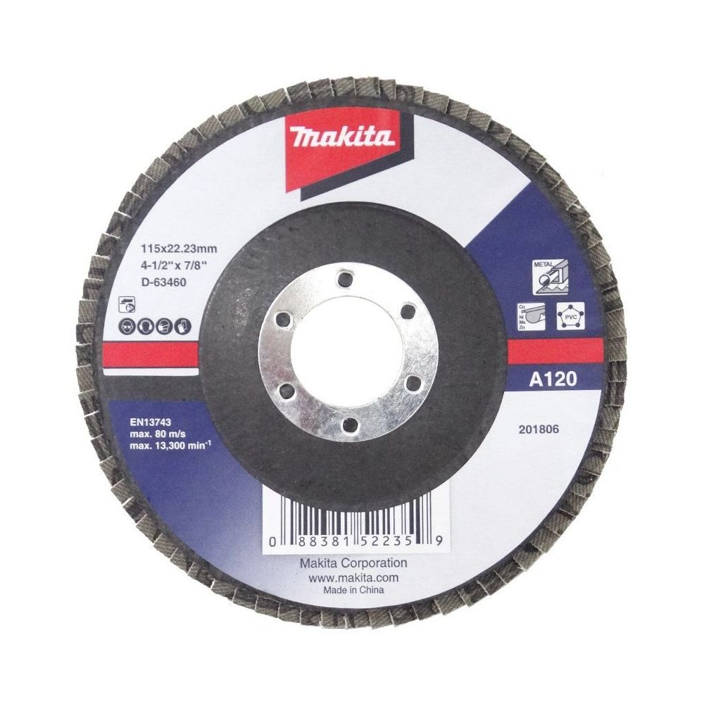 Makita D - 63460 115 mm 120 Kum Metal Flap Zımpara Diski Fiyatları