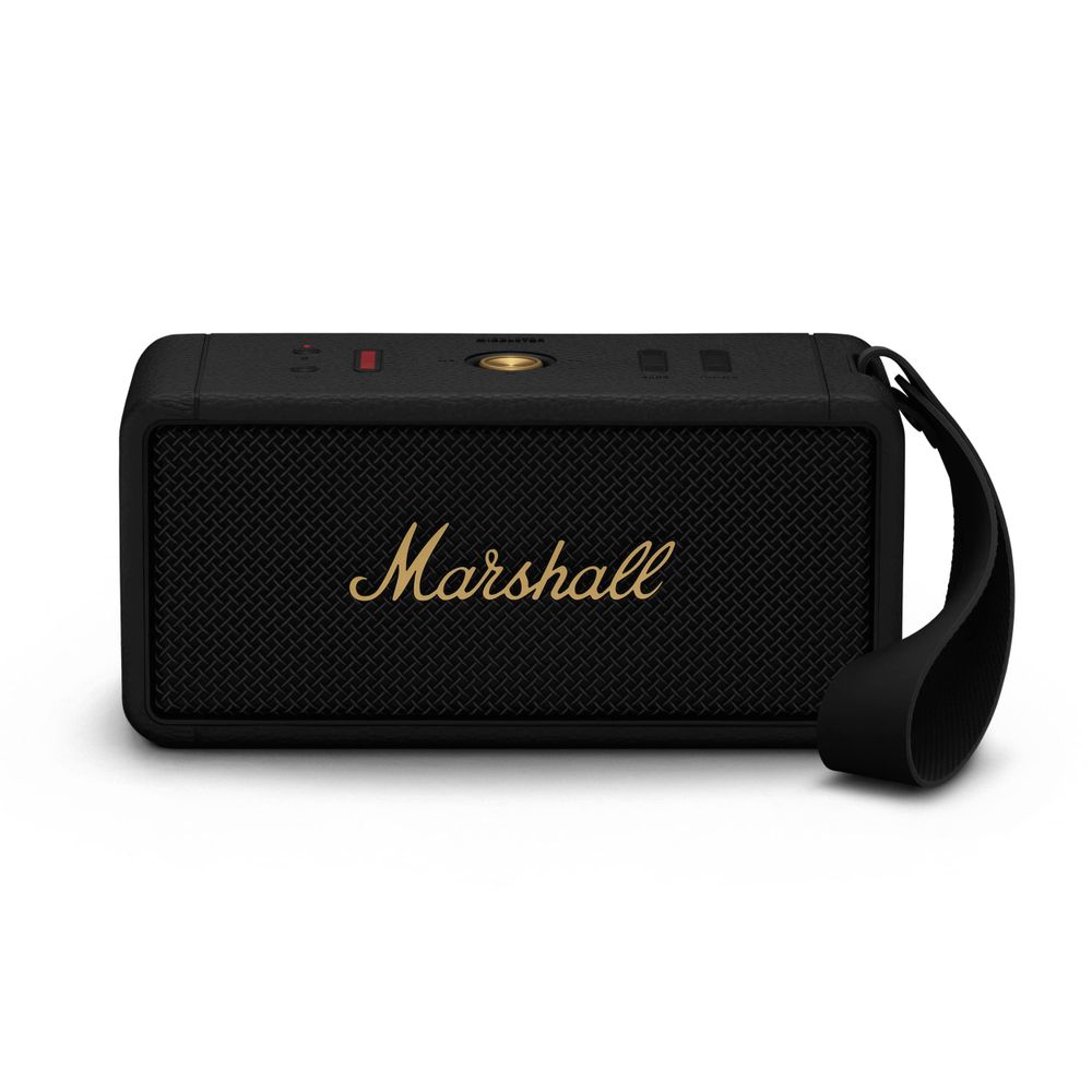 Marshall Middleton Black and Brass Bluetooth Hoparlör