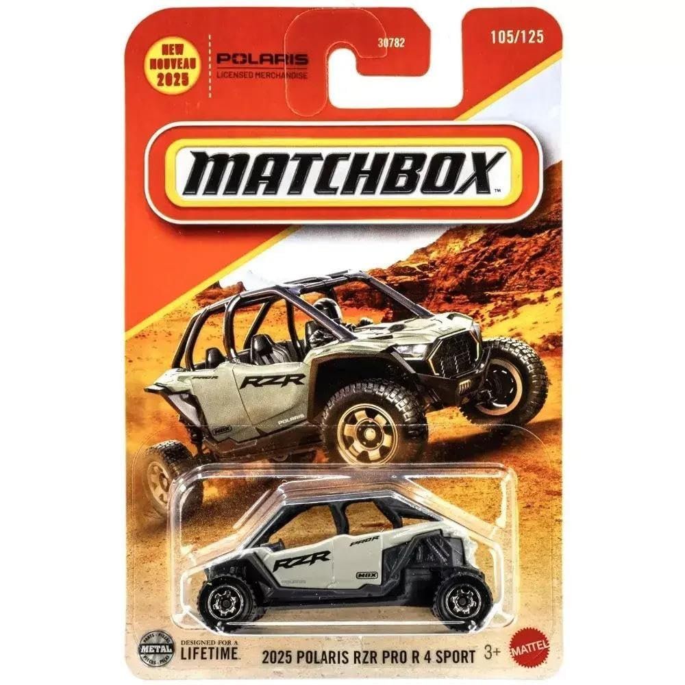 Matchbox C0859 JBR09 1:64 025 Polaris RZR Pro R 4 Sport Kısa Kart