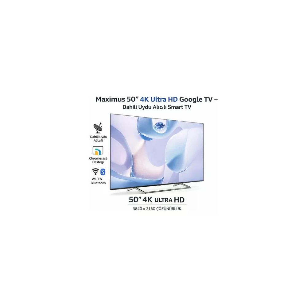 Maximus UHA 50 M9P 50 inç 127 Ekran 4K Ultra HD Google LED TV