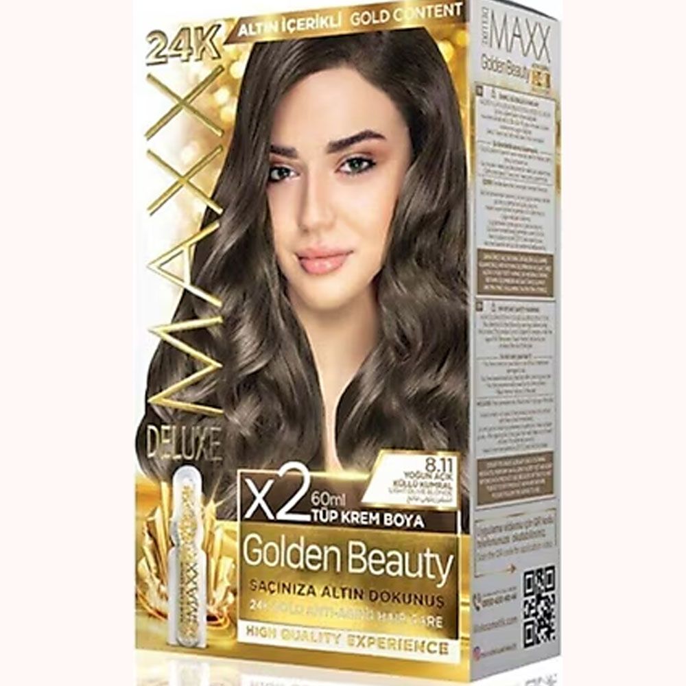 Maxx Deluxe 8.11 Yoğun Açık Küllü Kumral Tüp Saç Boyası Fiyatları