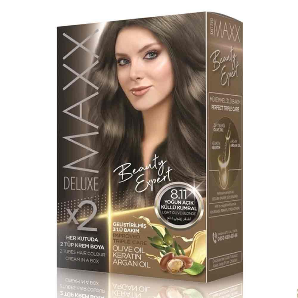 Maxx Deluxe 8.11 Yoğun Küllü Açık Kumral Saç Boyası Fiyatları