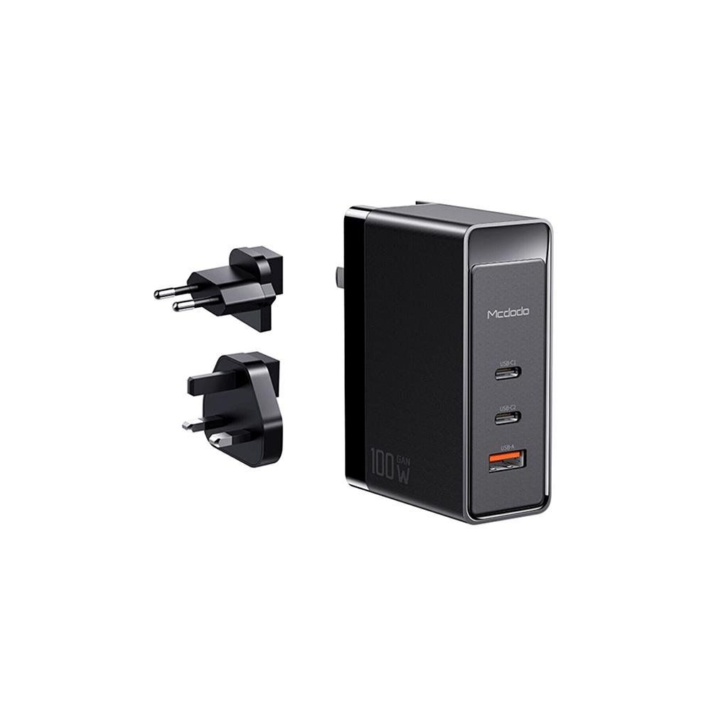 MCDODO GaN 100W 3-PORT SİYAH FAST CHARGER