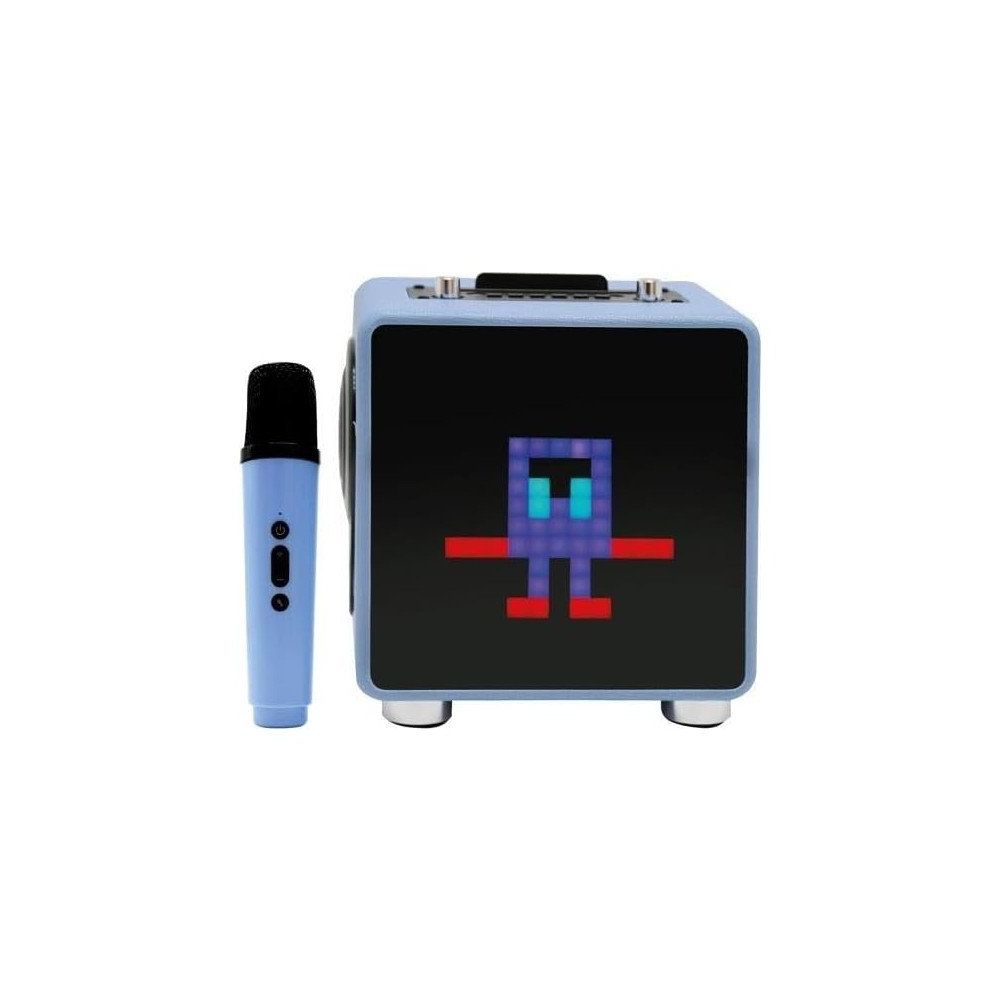 Mcreative BTS-270 15 W 11x11 Piksel LED Ekranlı Karaoke Mavi Bluetooth Hoparlör