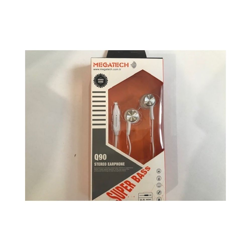 Megatech QG-90 Beyaz Mıknatıslı Mikrofonlu Kulaklık