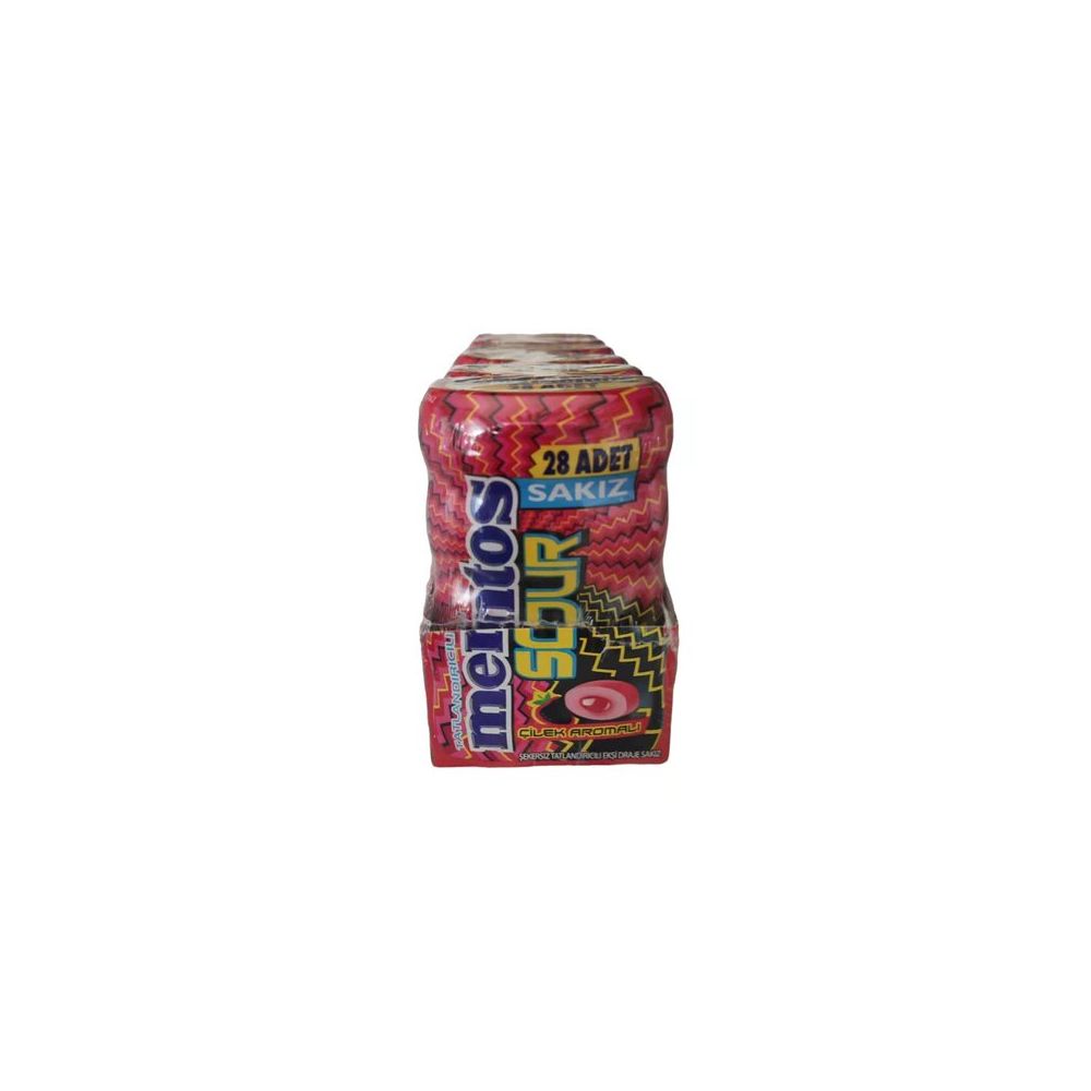 Mentos 56 gr Sour Çilek Aromalı Draje Sakız (6 adet) Fiyatları | Cimri
