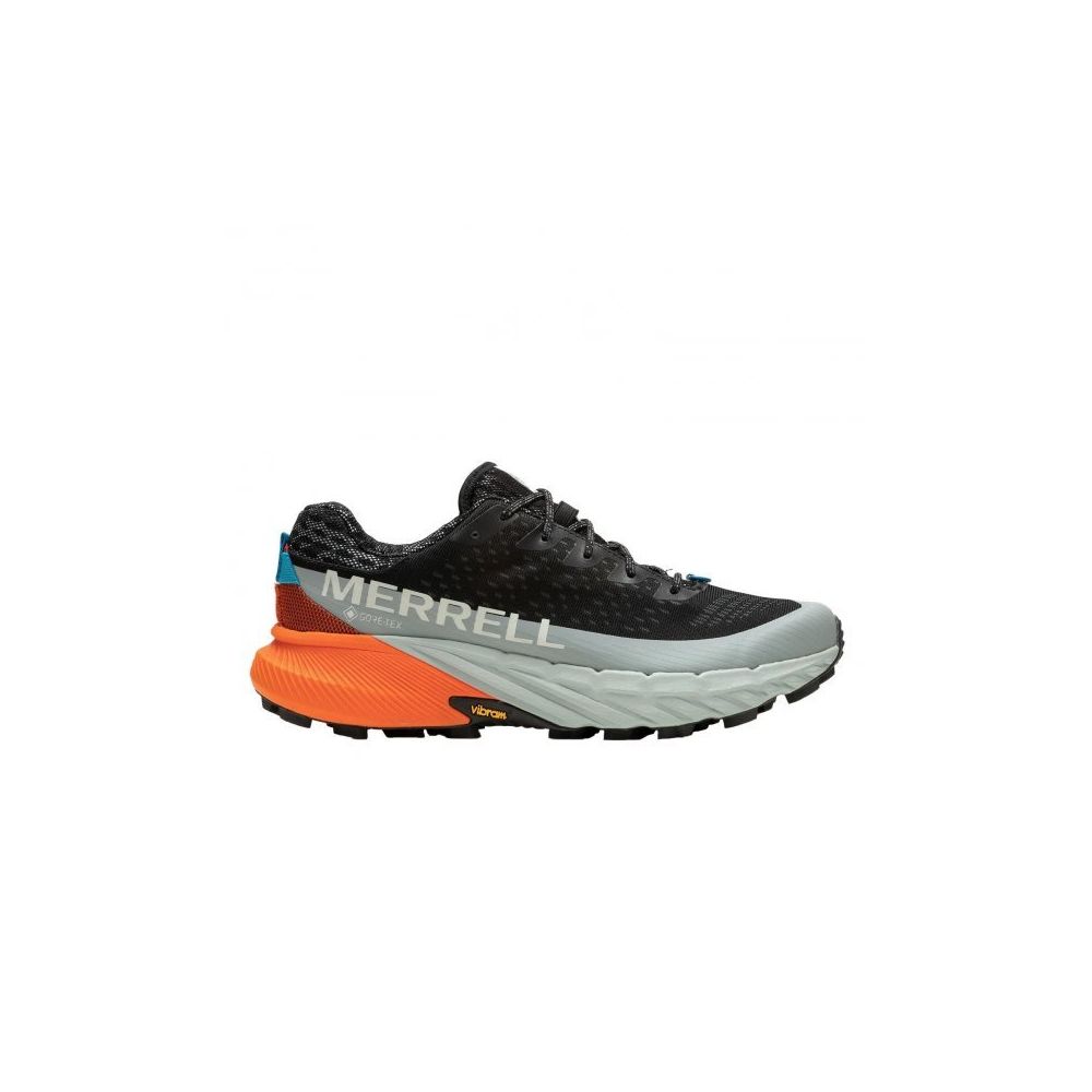 Merrell Agility Peak 5 GTX Black Tangerine Erkek Koşu Ayakkabı