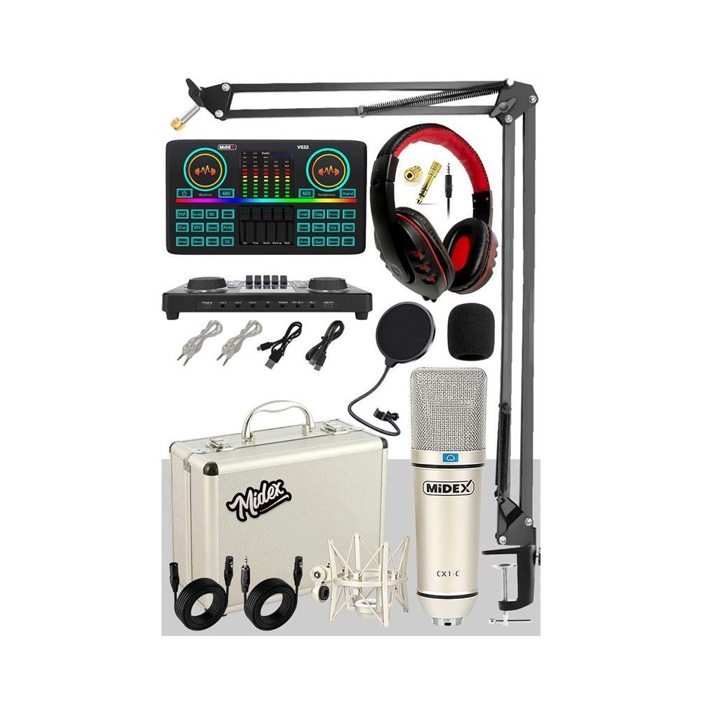 4GBメモリ　17点セット　まとめ Midex CX1 Effective Set-2 Efektli Ses Kartı-Mikrofon-Kulaklık ve