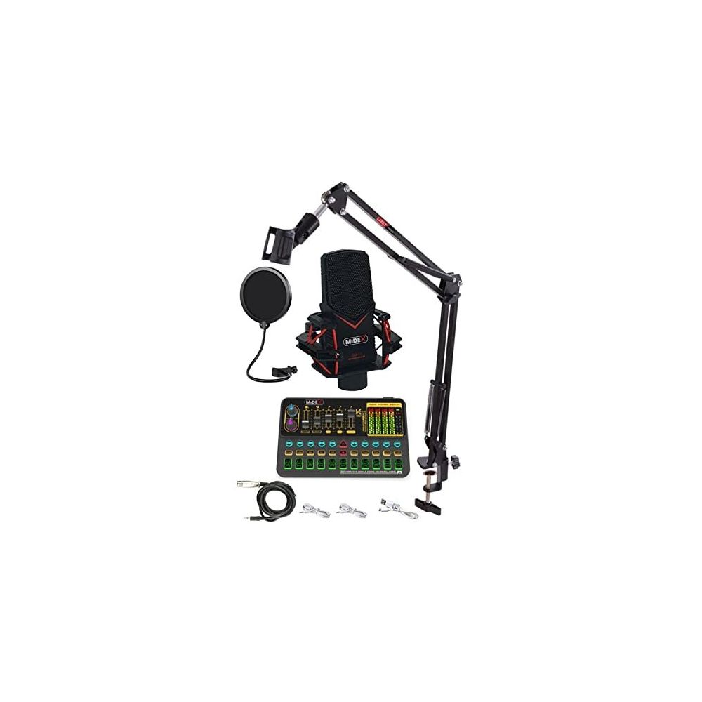 Midex GMX-1 Platinium Set Condenser Mikrofon Ses Kartı Canlı Yayın