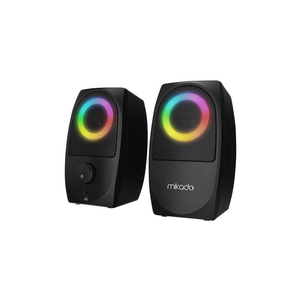 Mikado MD-90R 2.0 5 W 2 Siyah RGB 2.0 Gaming Bluetooth Speaker