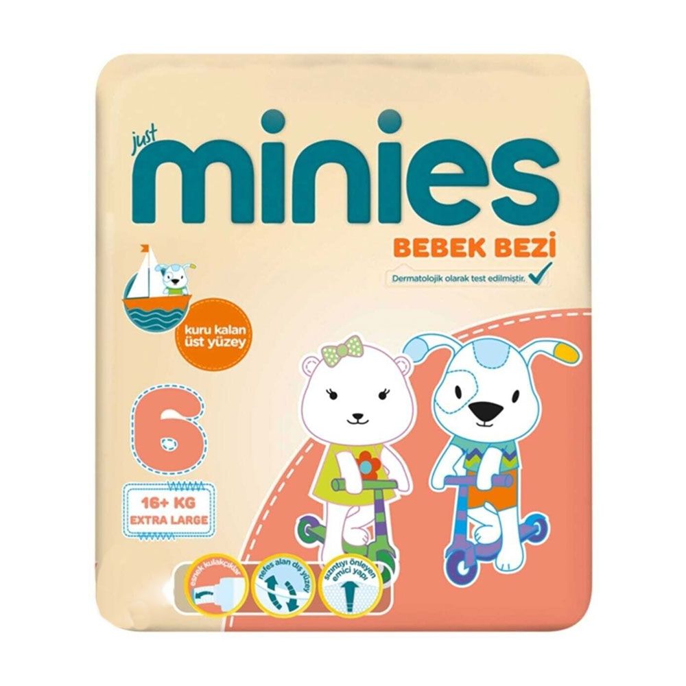 Minies 6 Numara Extra Large Bebek Bezi Çeşitleri ve Fiyatları