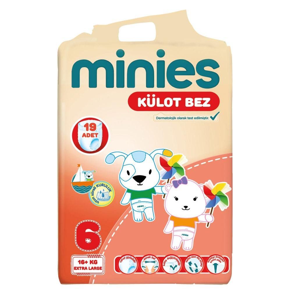 Minies 6 Numara 19 Adet Külot Bebek Bezi Fiyatları ve Çeşitleri