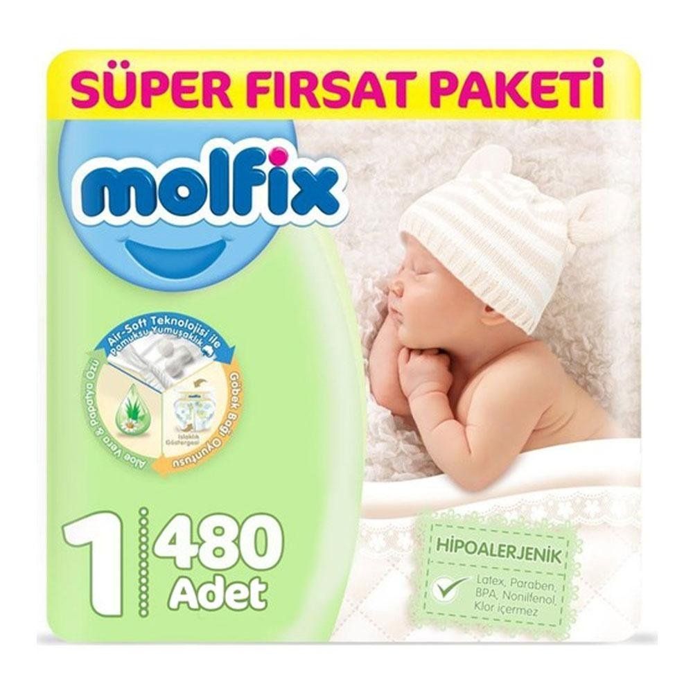 molfix no 1 yenidogan 480 adet bebek bezi fiyatlari
