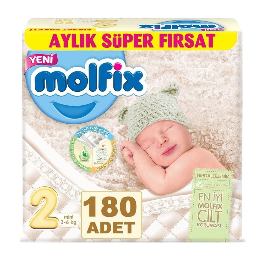 molfix no 2 mini 180 adet bebek bezi fiyatlari