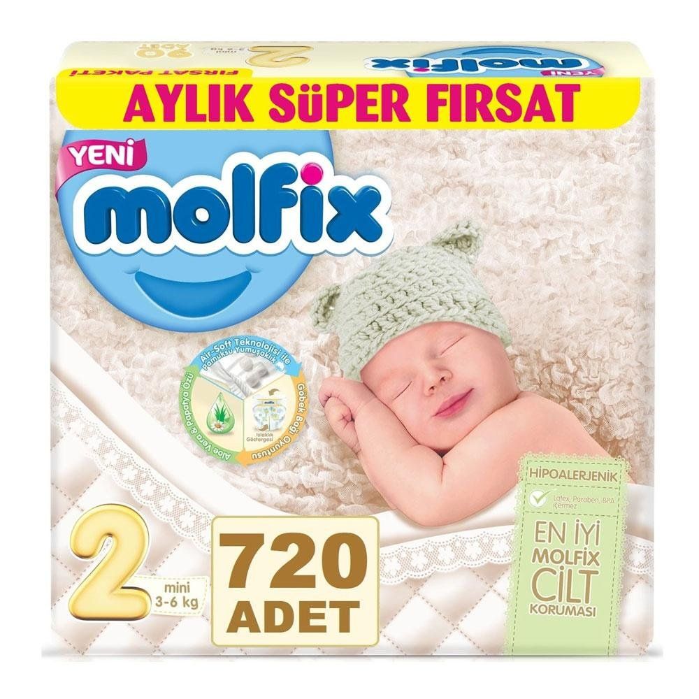 molfix no 2 mini 720 adet bebek bezi fiyatlari