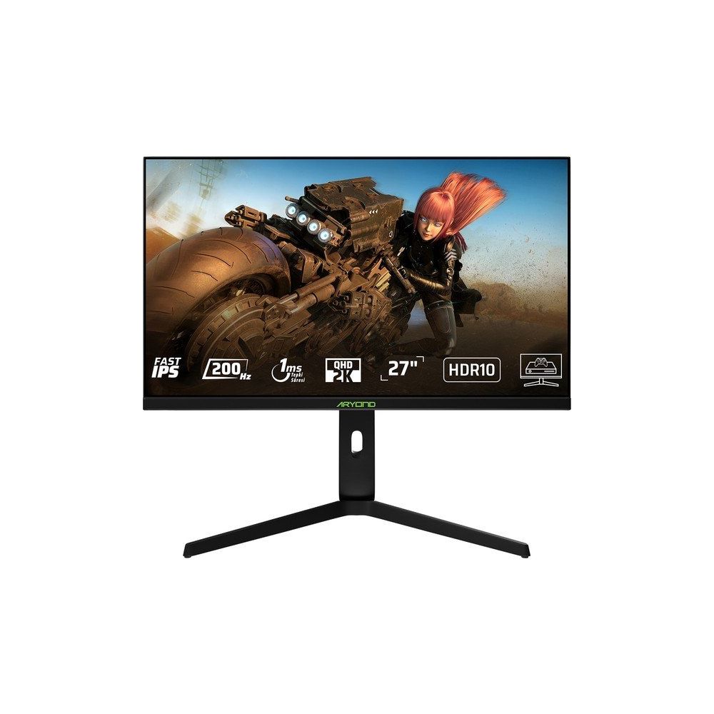 Monster Aryond A27F V1 Siyah 27 inç 200Hz 1ms Oyuncu Monitörü