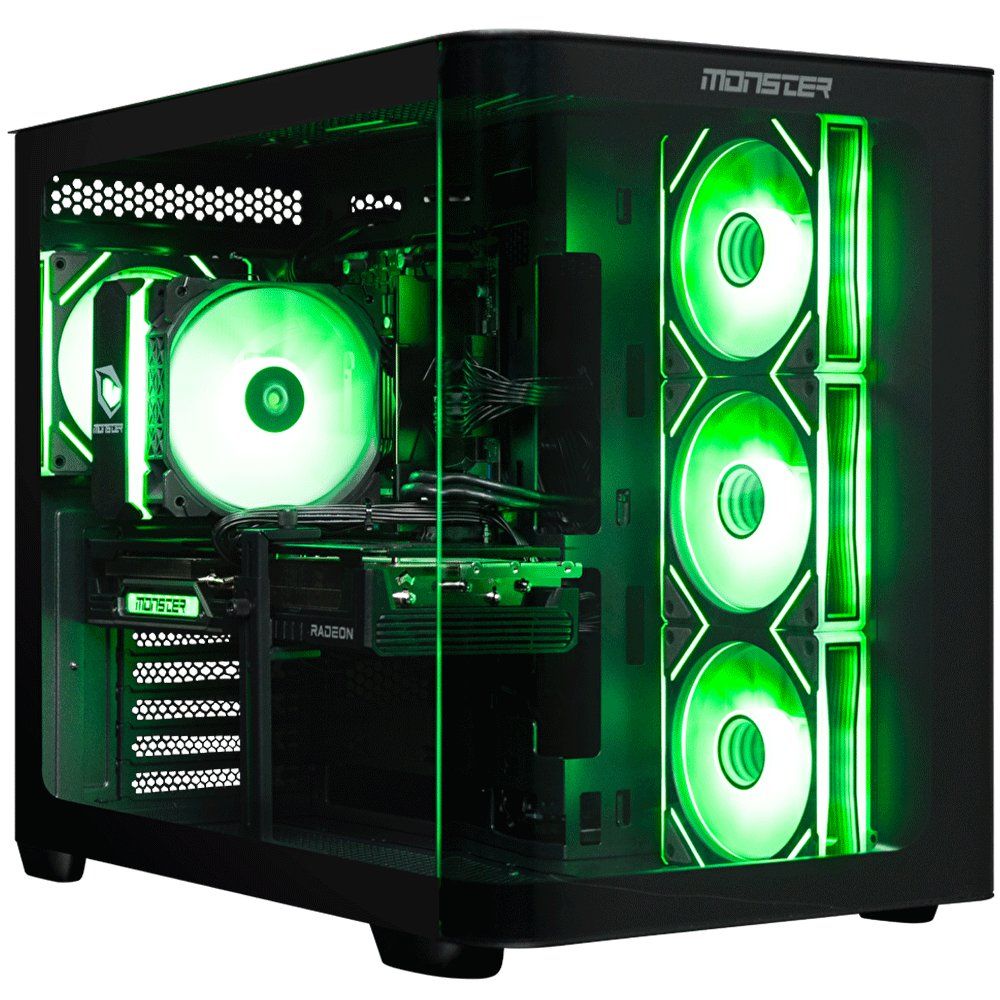 Monster Tulpar TD3 V1.1.4 Siyah Ryzen 7 9700X 16GB RAM 1TB SSD 16GB RX 9060 XT FreeDOS Oyun Bilgisayarı