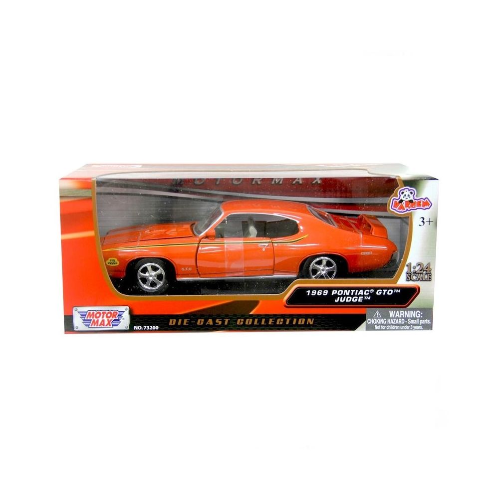 Motormax 1:24 1969 Pontiac Gto Judge -Turuncu Model Araba