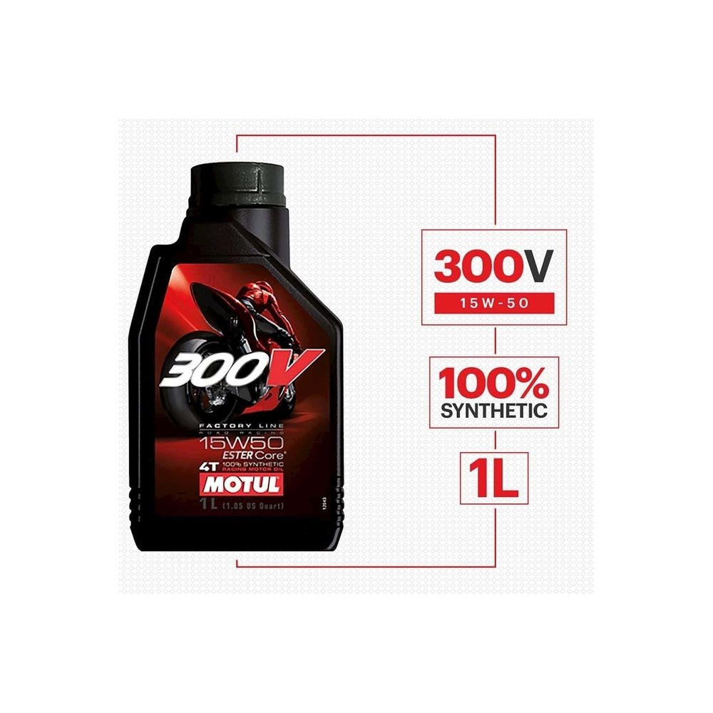 MOTUL 300V FL ROAD RACING 15W50 1L×4本入り Motul 300V 15W-50 4T FL 1 lt Motosiklet Yağı Fiyatları
